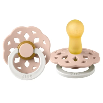 Afbeelding van Bibs Boheme Glow In The Dark Blush 6 18 mnd Fopspeen 220256C