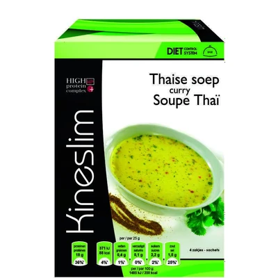 Afbeelding van Kineslim Eiwit Soep Thaise Curry