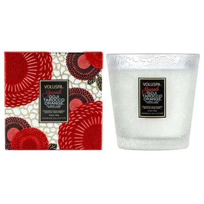Afbeelding van Voluspa Japonica Holiday Spiced Goji Tarocco Orange Geurkaars 2 Wick Hearth Candle