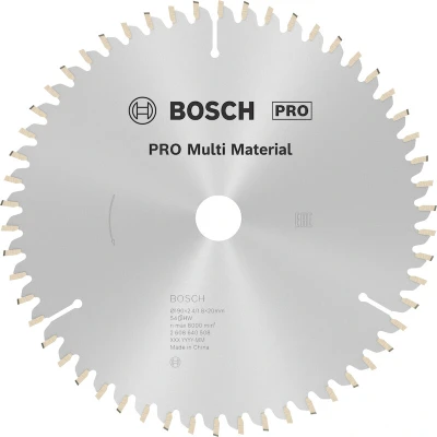 Afbeelding van Bosch Cirkelzaagblad Multi Material 190 x 20/16 2,4 mm, 54