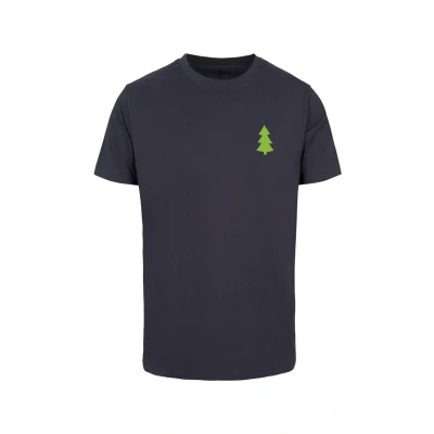 Afbeelding van Merchcode Christmas Vibes Tshirt print, Heren, Maat: Large, Navy