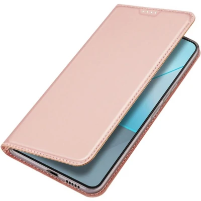 Afbeelding van Xiaomi Redmi Note 13 Pro (5G) Hoesje Kunstleder Dux Ducis Bookcase Rosé goud Telefoonhoesje