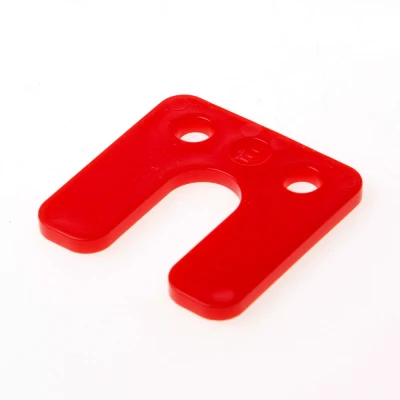 Afbeelding van GB Drukplaat met sleuf rood kunststof 70 x 5mm 34745