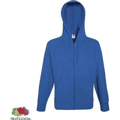 Afbeelding van Fruit of the Loom hoodie vest met rits lichtgewicht Maat L Kleur Royal