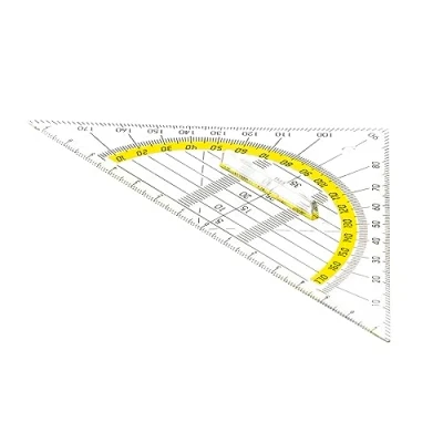 Afbeelding van TSI 46318 Geometriehoek met handvat Hypotenuse, 16 cm