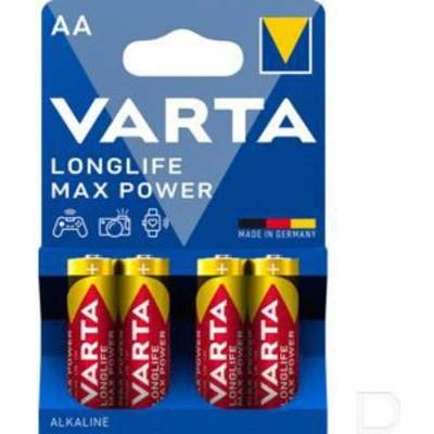 Afbeelding van 20x Varta Longlife Max Power Alkaline Batterijen AA 4 stuks