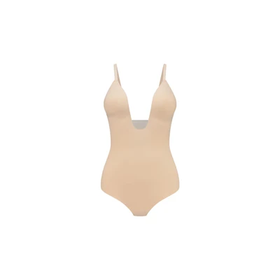 Afbeelding van Bye Bra Sculpting Bodysuit Diepe V String Beige Xl