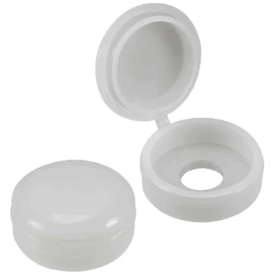 Afbeelding van Bulk Hardware BH01144 sluitring met afdekkingen voor nr. 6/nr. 8 schroeven wit (verpakking à 50)