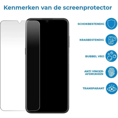 Afbeelding van Case2go Screenprotector voor Nokia G11 Case Friendly Gehard Glas Transparant