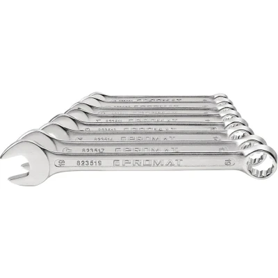 Afbeelding van Promat ringsteeksleutelset vorm A 10 32 mm 12 delig