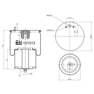 Afbeelding van Febi Bilstein Veerbalg 101313