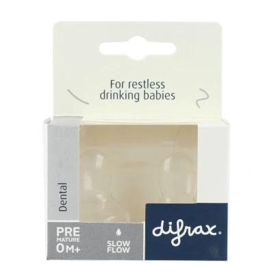 Afbeelding van 2x Difrax Flessenspeen Dental Small 2 stuks