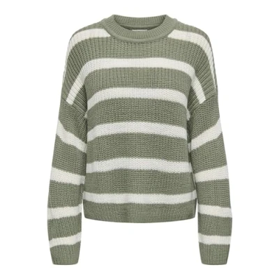 Afbeelding van JDY Justy Stripe NOOS Trui, Dames, Maat: XL, Sea spray