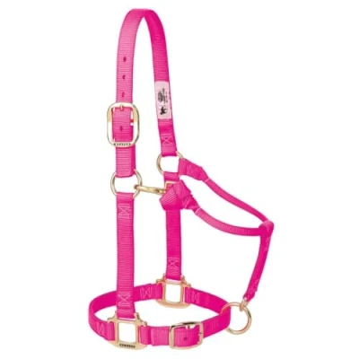 Afbeelding van Weaver Leather Originele Verstelbare Kin en Keel Snap Halter M. Diva Roze