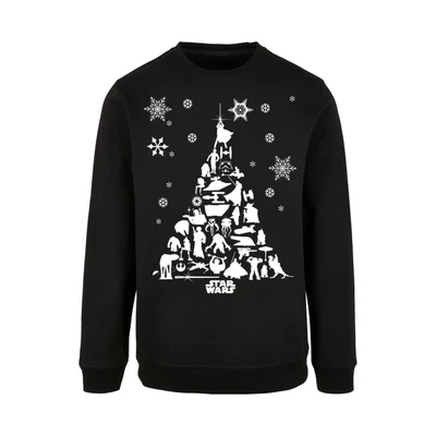 Afbeelding van F4NT4STIC STAR WARS Christmas Weihnachtsbaum Sweater, Heren, Maat: 4XL, Black