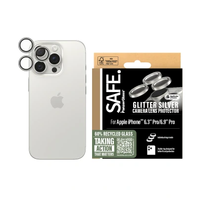 Afbeelding van Screenprotector Apple iPhone 16 Pro: PanzerGlass SAFE Camera Lens Protector