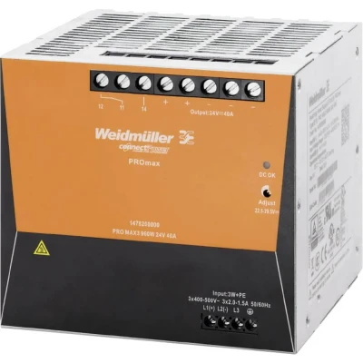 Afbeelding van Weidmüller PRO MAX 120W 12V 10A Hutschienen home charger (DIN Rail) 12 V/DC Inhalt 1 pc(s)