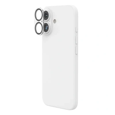 Afbeelding van Hama Camerabescherming voor iPhone 16/16 Plus (iPhone lensbescherming schokbestendig, cameraglas 9H, beschermende folie, case friendly, cameraafdekking, krasbestendig, pantserglas, zonder luchtbellen)