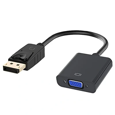 Afbeelding van Jsdoin DisplayPort naar VGA, 1080P vergulde DP VGA adapter (mannelijk vrouwelijk) compatibel voor Lenovo, Dell, HP, ASUS