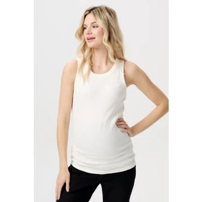 Afbeelding van Zwangerschaps Tanktop Kaysa Cream XS