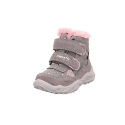 Afbeelding van Superfit Glacier Snowboots voor kinderen, Maat: 23, Grau/rosa Leer en textiel