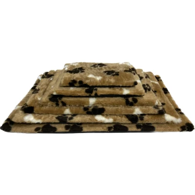Afbeelding van Benchkussen Teddy toffee met poot afdruk 60x50x4 cm
