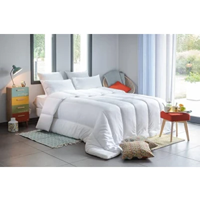 Afbeelding van Blanrêve Serenity dekbed behandeld tegen mijten gematigd 300 g/m² 140 x 200 cm voor eenpersoonsbed machinewasbaar gemaakt in Frankrijk, wit