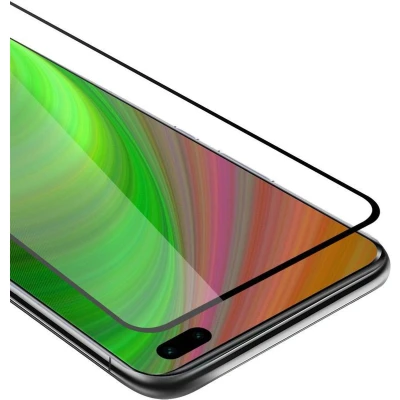 Afbeelding van Cadorabo Screenprotector geschikt voor Honor 30 PRO+ Volledig scherm pantserfolie Beschermfolie in TRANSPARANT met ZWART Gehard (Tempered) display beschermglas 9H hardheid 3D Touch