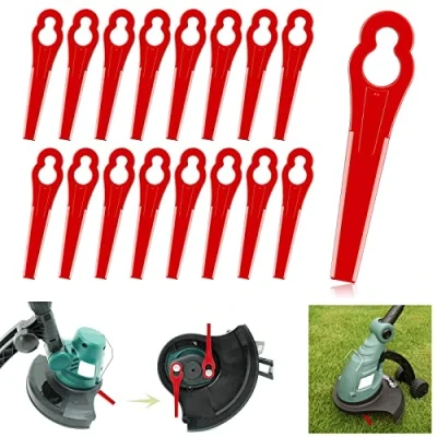 Afbeelding van 100 stuks reservemessen, grastrimmer, mes, kunststof accessoires voor messen, accu grastrimmer