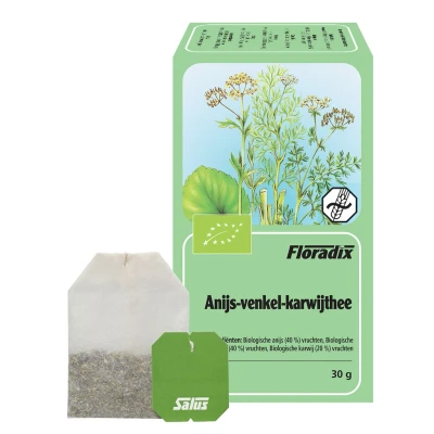 Afbeelding van Floradix Anijs Venkel Karwij Thee 15 zakjes