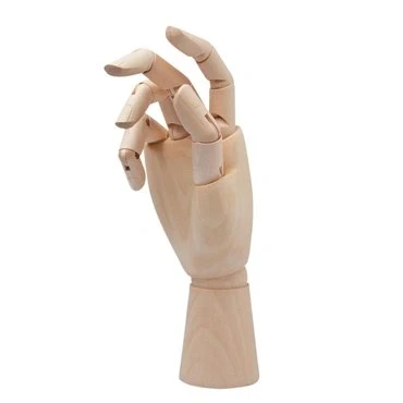 Afbeelding van conda Ledenhand rechts vrouw 25 cm naturel hout