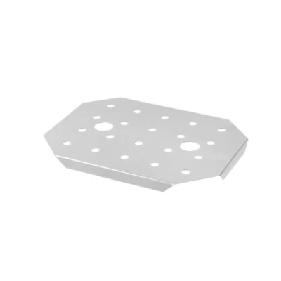 Afbeelding van HENDI Afdruiprooster, geperforeerd, voor gastronorm bakken, temperatuurbestendig van 40 tot 300C, heteluchtovens koelkasten en vriezers schalen bain marie, stapelbaar, GN 1/2, roestvast staal