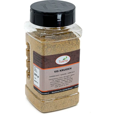 Afbeelding van Tuana Kruiden Vis Strooibus 120 Gram Zonder Zout MP0287