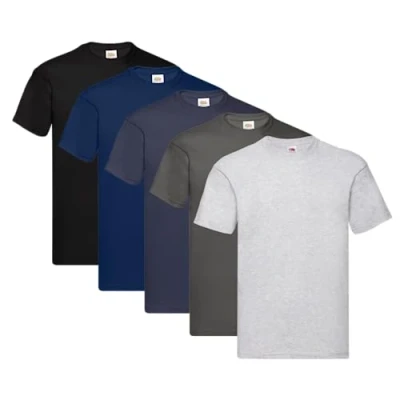 Afbeelding van Fruit of the Loom T shirt voor heren (set van 5 stuks), XXL