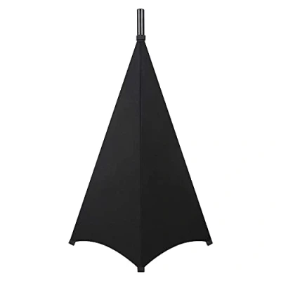 Afbeelding van WANGCL Speaker Stand Cover Statief Scrim Rok DJ Bag 360 Graden voor Verlichting met Opbergtas (Zwart 1 Pack)