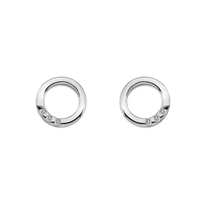 Afbeelding van Hot Diamonds Halo zilveren oorknoppen DE417