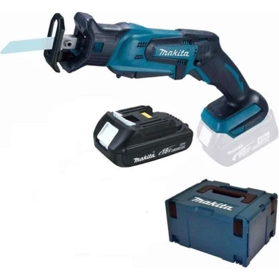 Afbeelding van Makita DJR183RFJ 18V Li ion accu reciprozaag set (2x3.0Ah) in Mbox