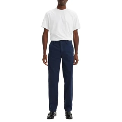 Afbeelding van Levi&#039;s XX Chino Authentic Straight Corduroy Broek, Heren, Maat: 32x32, Navy blazer