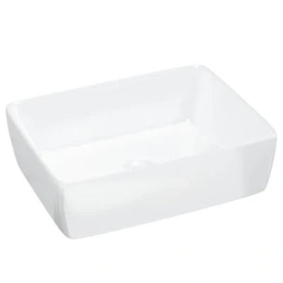 Afbeelding van vidaXL Wasbak 48x37x13 rechthoekig keramiek wit