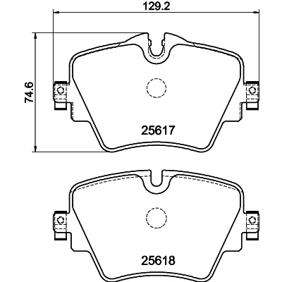 Afbeelding van Remblokkenset, schijfrem HELLA PAGID 8DB 355 023 131