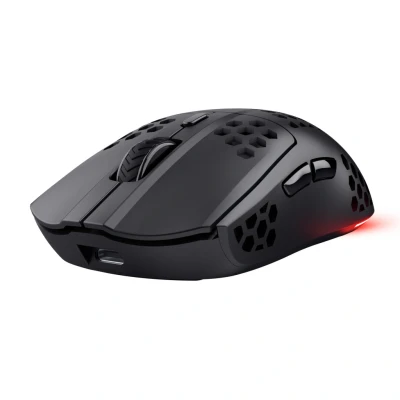 Afbeelding van Trust Gaming GXT 929 Helox Ultralichte Draadloze Muis 75g, Batterijduur 80h, 2.4 GHz Micro USB, Aanpasbare DPI 800 4800, LED Oplaadbare Mouse voor PC Computer Laptop Zwart