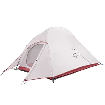 Afbeelding van Naturehike Cloud Up 2 Upgrade Mannen Kampeertent met Foyer voor 3 4 Seizoenen, Draagbaar, Lichtgewicht, Waterdicht, Bergbeklimmen, Grijs