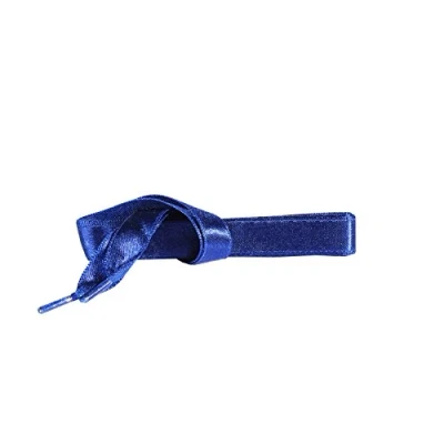 Afbeelding van Satijn Lint Schoenveters voor Sneakers, Sportschoenen en Casual Schoenen, Kwaliteit Duurzaam, Diverse Kleuren Lengtesleuren, door Kaps, 1 paar (90 cm 36 inch 5 tot 6 ogen Blauw)