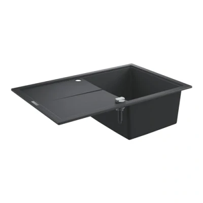 Afbeelding van Grohe rechthoekige enkele spoelbak bladmontage opbouw afvoerplug vuilafstotend waste hxbxd 205x780x500mm 31639ap0