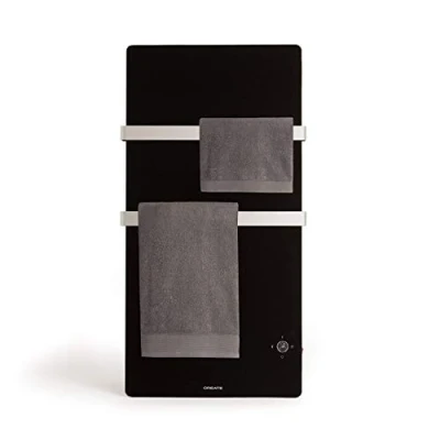 Afbeelding van CREATE WARM TOWEL CRYSTAL Elektrisch glazen handdoekenrek met wifi Zwart