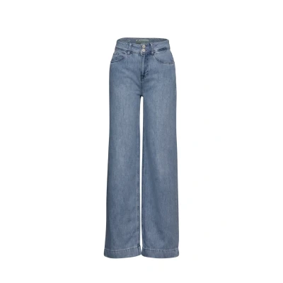 Afbeelding van Street One Wide leg, Dames, Maat: 32x30, Blau