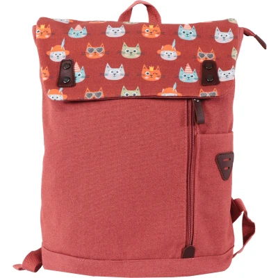 Afbeelding van Biggdesign Cats Vintage Laptoprugzak, Roze