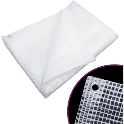 Afbeelding van vidaXL Dekzeil leno 140 g/m² 8x8 m wit