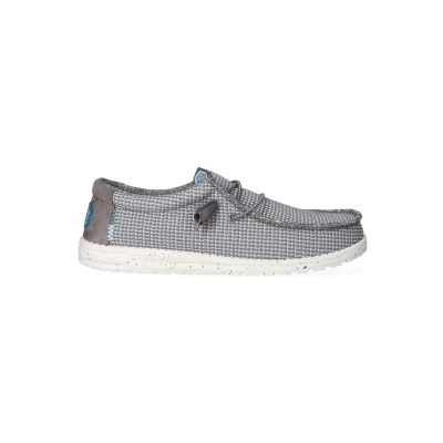 Afbeelding van Hey Dude Wally Sport Sportieve veterschoenen, Heren, Maat: 43, Grey Textiel