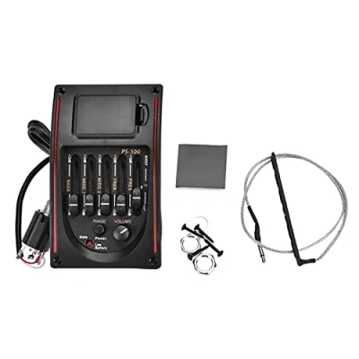 Afbeelding van Gitarren Pickup, EQ PS 500 5B und Equalizer Digital Tuner Tonabnehmer f¨¹r Akustikgitarre